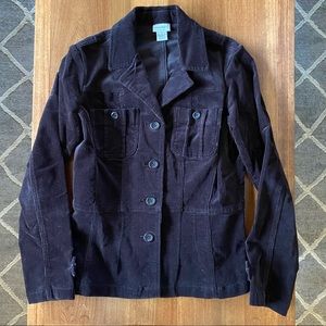 Vintage Brown Cordoroy Button Up Blazer